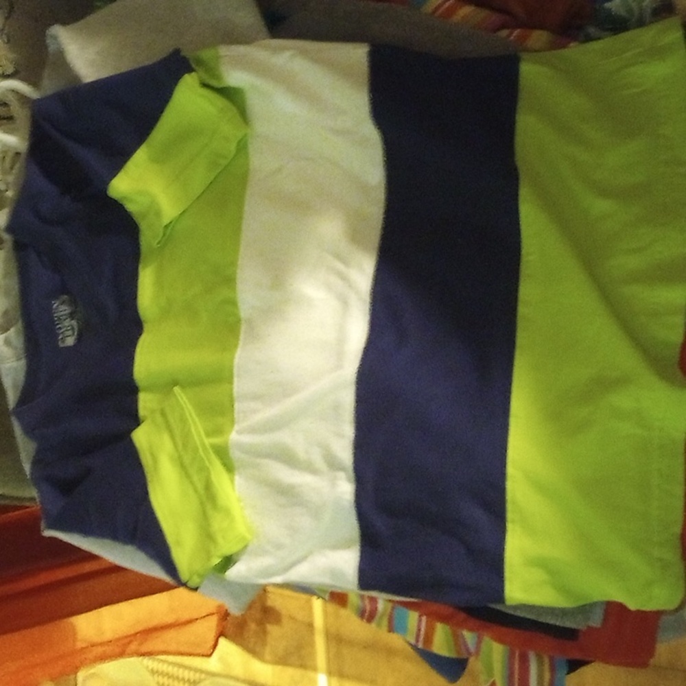 XL(16/18) Open Trails Boys colorful strip short sleeve t-shirt